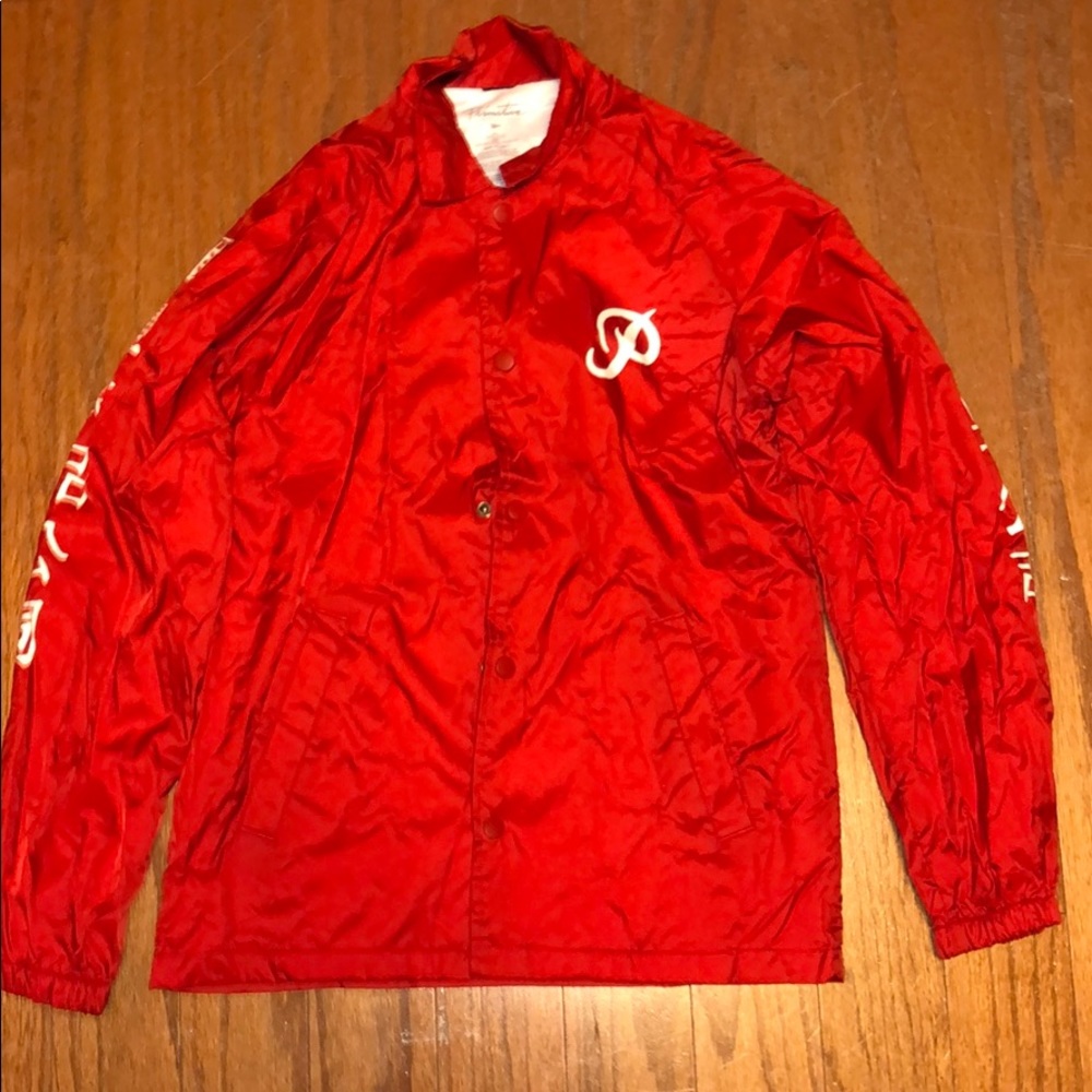 Primitive x Huy Fong Boys Red Coaches Jacket